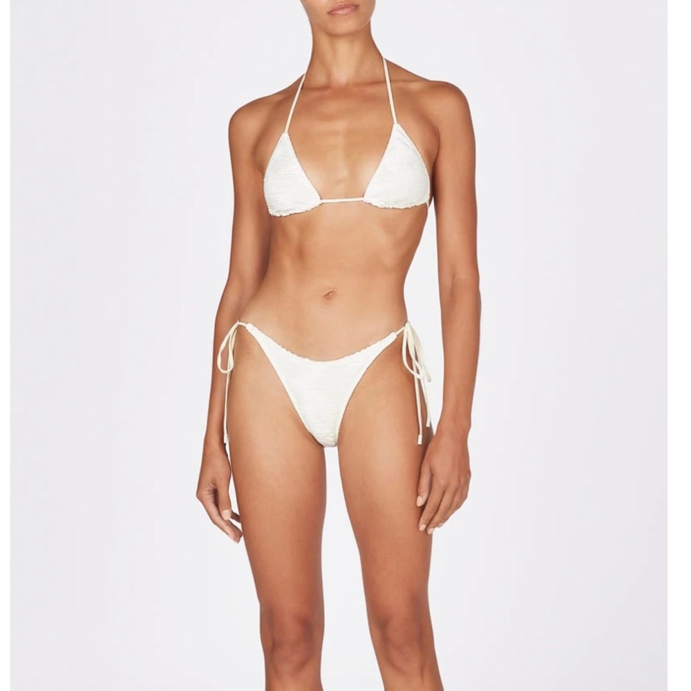 Triangl swim - white Vinca She’ll Bikini size small